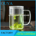 Inexpensive Items Wholesale Glass Tea Cup With Big Handle From China